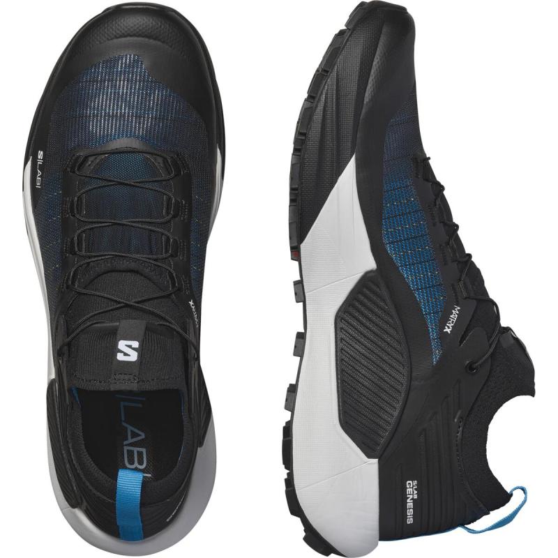 Bežecká obuv Salomon S/LAB GENESIS Black/White/BLUE D