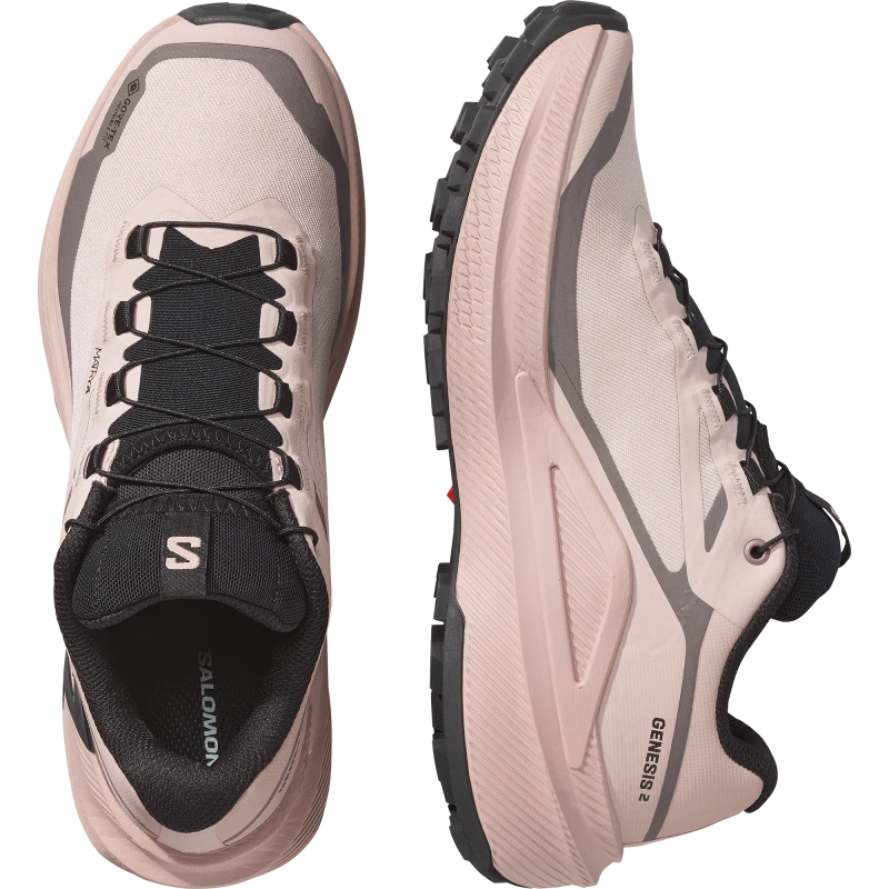 Nepremokavá dámska bežecká obuv Salomon GENESIS 2 GTX W Shadow Gray / Iron 5