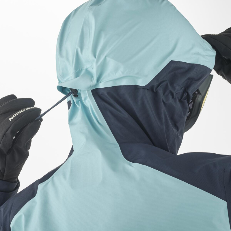 Dámska bunda Salomon MTN GORE-TEX 3L JACKET W CARBON/Limpet S 7