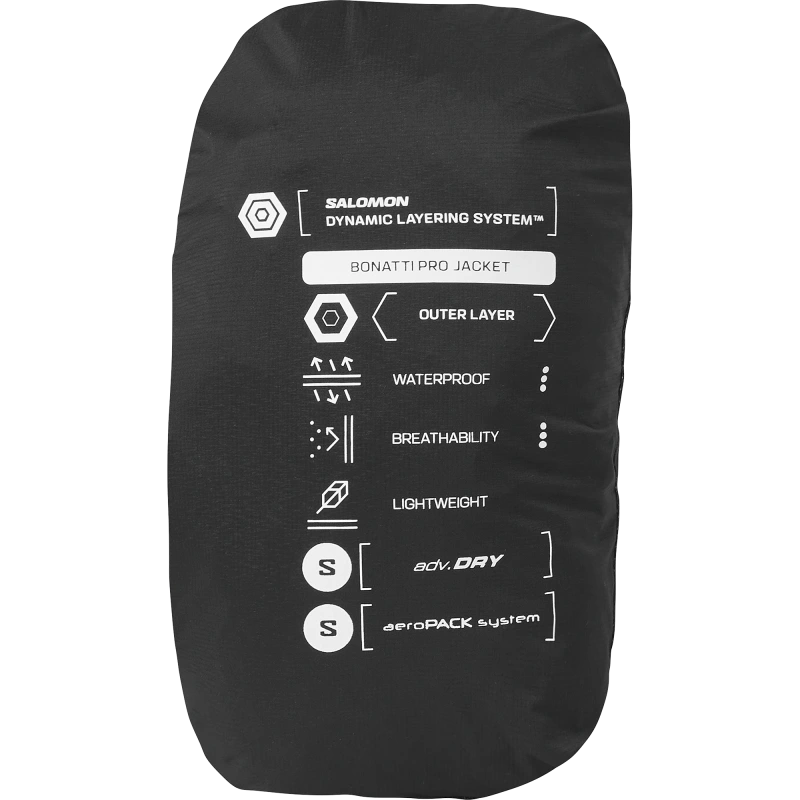 Bežecká bunda Salomon BONATTI PRO JKT M DEEP BLACK 3