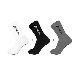 Ponožky EVERYDAY CREW 3-PACK Black/white/f 1