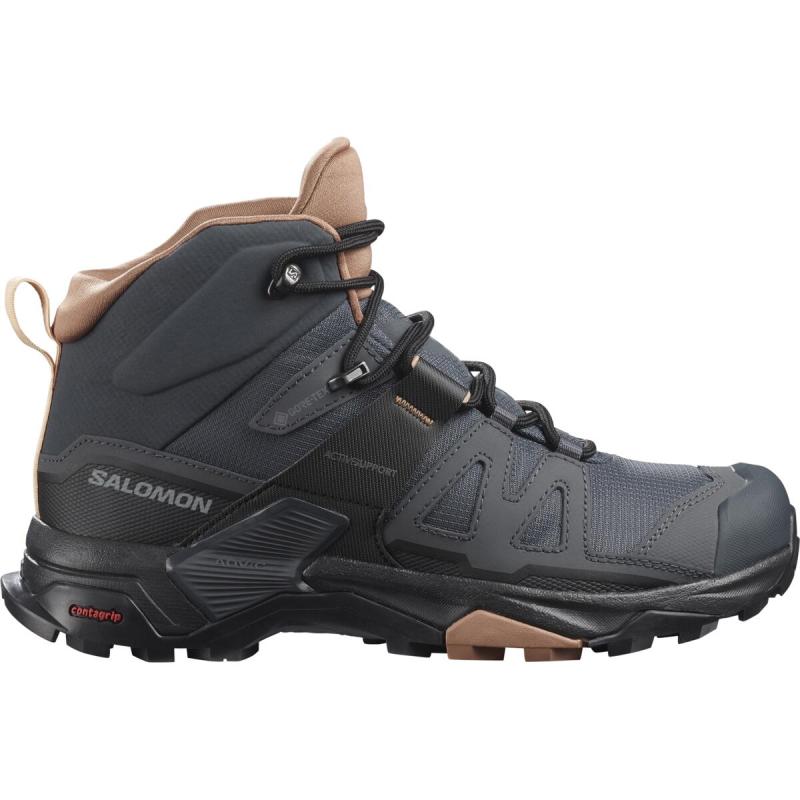 Dámska turistická obuv SALOMON X ULTRA 4 MID GTX W Ebony / Mocha