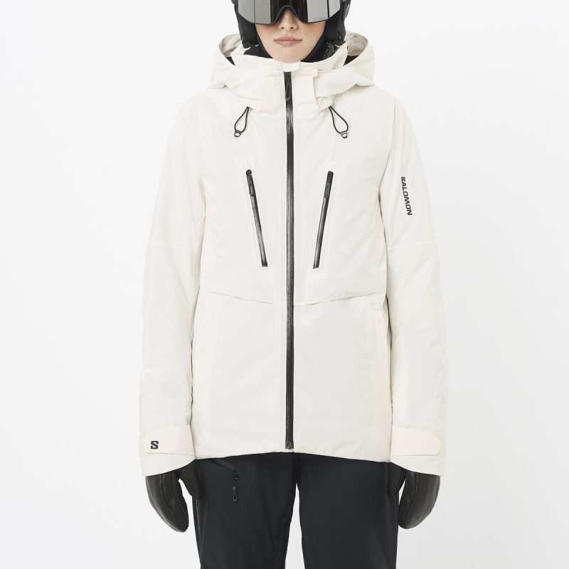 Dámska bunda SALOMON BRILLIANT 2.0 JACKET W WHISPER WHITE 1