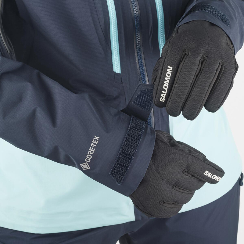 Dámska bunda Salomon MTN GORE-TEX 3L JACKET W CARBON/Limpet S 4