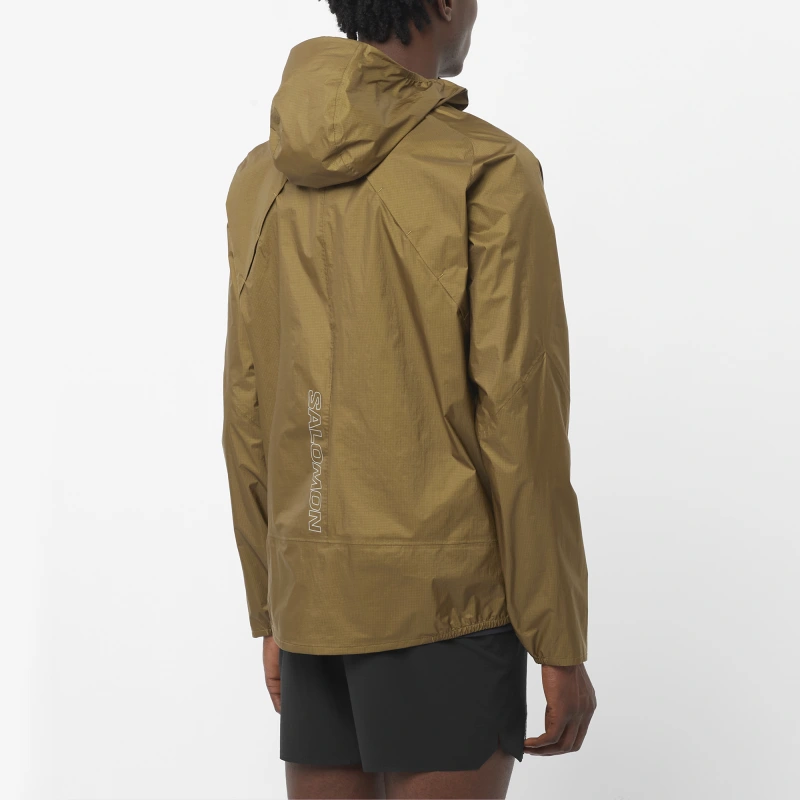 Bežecká bunda Salomon BONATTI WP JACKET M BRILLIANT OLIVE 3