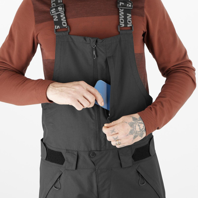 Pánske oteplovačky TRANSFER BIB PANT DEEP BLACK 4