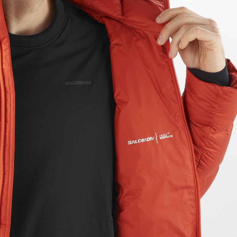 Pánska bunda SALOMON ELIXIR ULTRA DOWN M CHERRY TOMATO 8