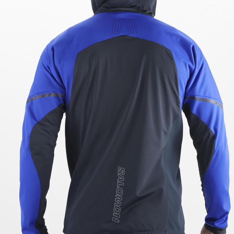 Pánska bunda Salomon MTN SOFTSHELL JACKET M Surf The Web/CARB 6
