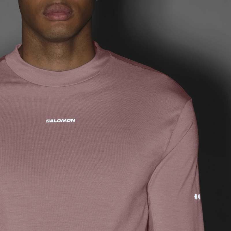 Pánske tričko Salomon SENSE MERINO LS TEE ANTLER 6