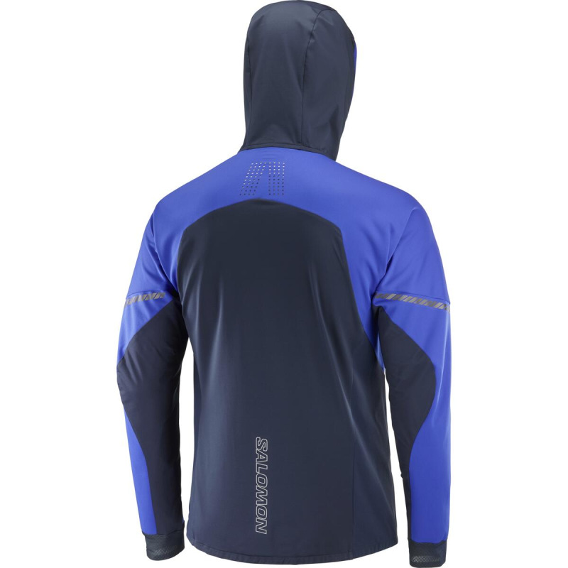 Pánska bunda Salomon MTN SOFTSHELL JACKET M Surf The Web/CARB 2