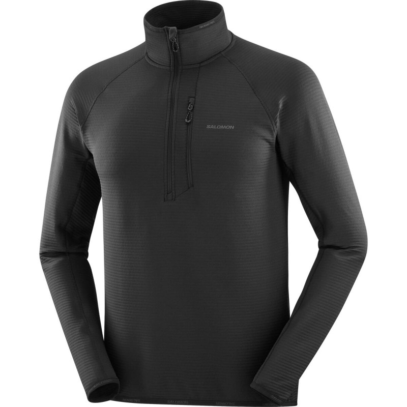 Pánska stredná vrstva Salomon SNTIAL LIGHTWARM HZ M DEEP BLACK