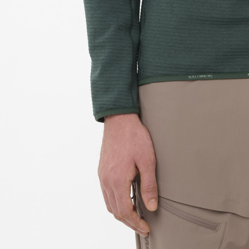 Pánska stredná vrstva Salomon SNTIAL LIGHTWARM HZ M GREEN GABLES 1