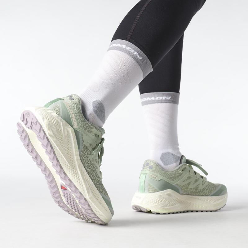 Dámska univerzálna bežecká obuv Salomon AERO GLIDE 3 GRVL W Sea Foam / Vanila 7