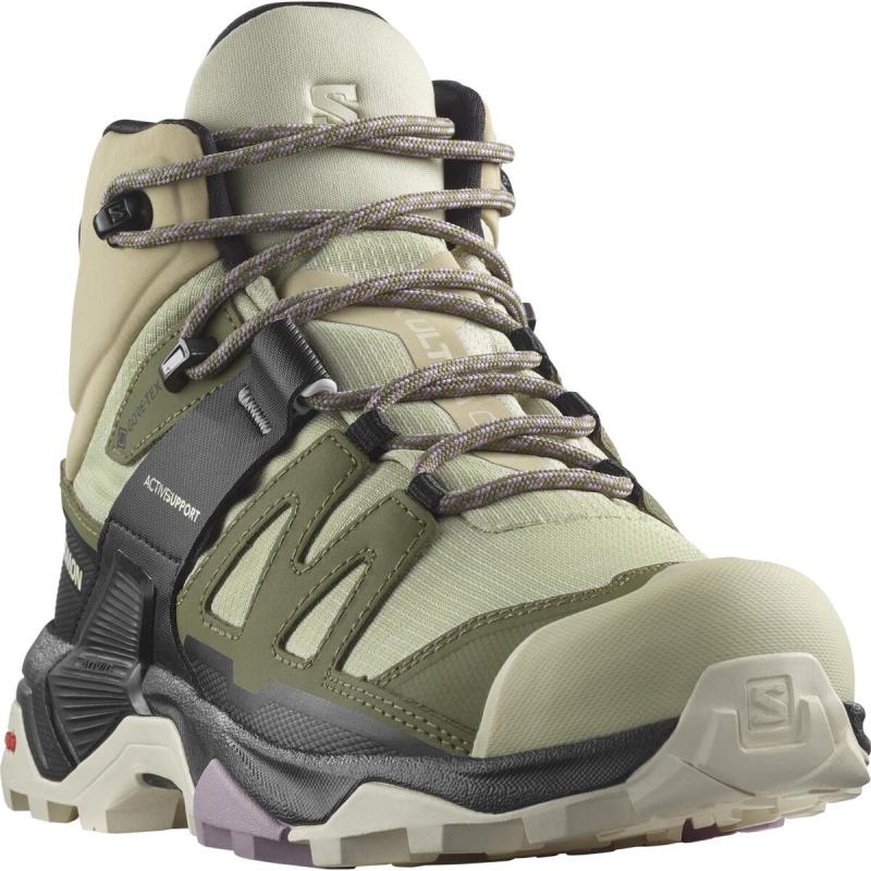 Dámska turistická obuv SALOMON X ULTRA 4 MID GTX W Alfalfa / Deep Lichen Green