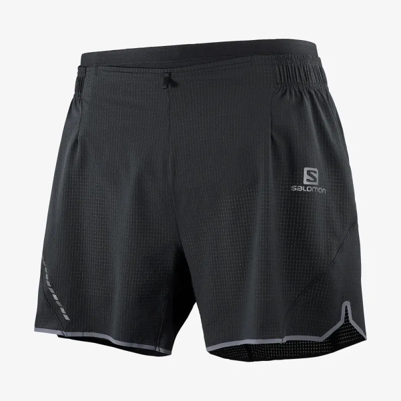 Pánske bežecké trenky Salomon SENSE AERO 5'' SHORTS Black