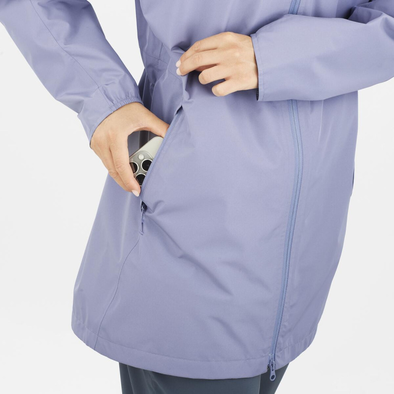 Bunda SALOMON OUTSCAPE 2L LONG JKT S W blue granite 7