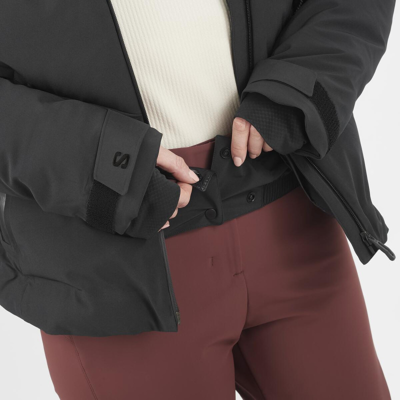 Dámska bunda SALOMON ALPENFLOW DOWN JACKET W DEEP BLACK 7