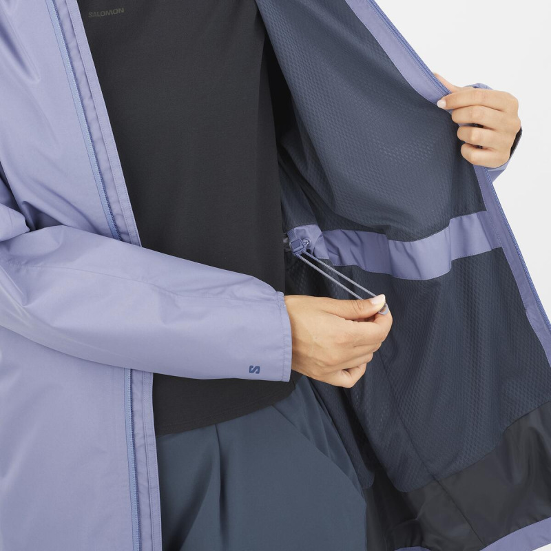 Bunda SALOMON OUTSCAPE 2L LONG JKT S W blue granite 6