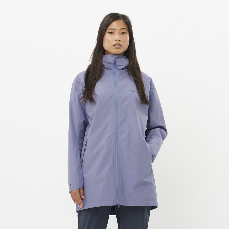 Bunda SALOMON OUTSCAPE 2L LONG JKT S W blue granite 1