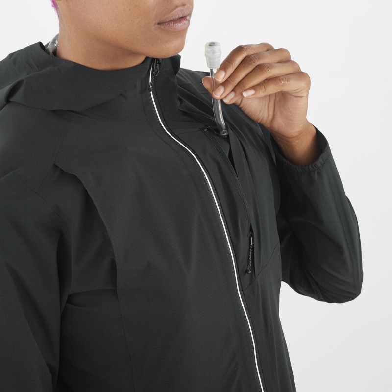 Dámska bežecká bunda Salomon BONATTI TRAIL JKT W DEEP BLACK 5