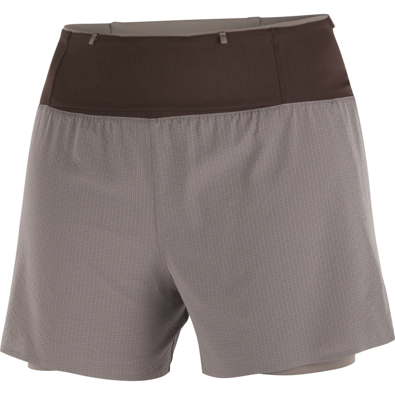 Dámske bežecké nohavice Salomon SENSE AERO 2IN1 TRAIL 5W IRON