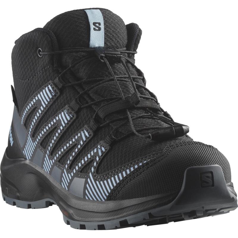 Detská nepremokavá obuv Salomon XA PRO V8 MID CSWP J Black/Neptun/A