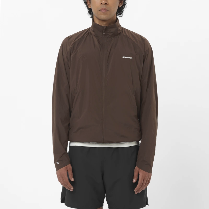 Bežecká bunda Salomon SHKout FLY JKT M Coffee Bea 1