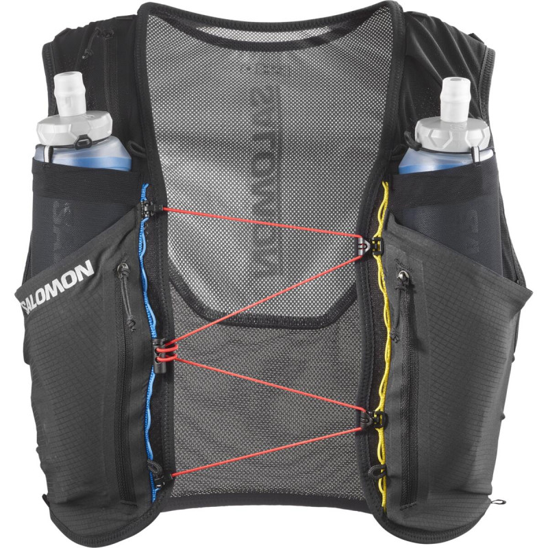 Bežecká vesta Salomon SSENSE PRO 6 RACE FLAG SET BLACK/WHITE 1