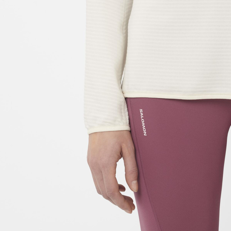 Dámska stredná vrstva Salomon SNTIAL LIGHTWARM HZ W WHISPER WHITE 3