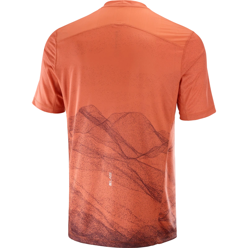 Bežecké tričko S/LAB ULTRA TEE AOP M BURNT SIENNA / DECADENT CHOCOLATE 2