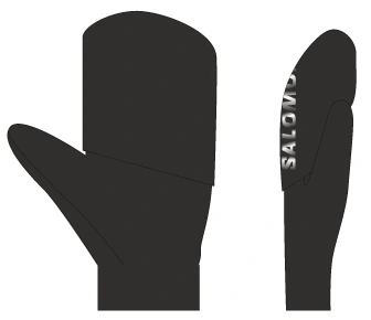 Rukavice Salomon BONATTI WP MITTEN U DEEP BLACK/Reflectiv 4