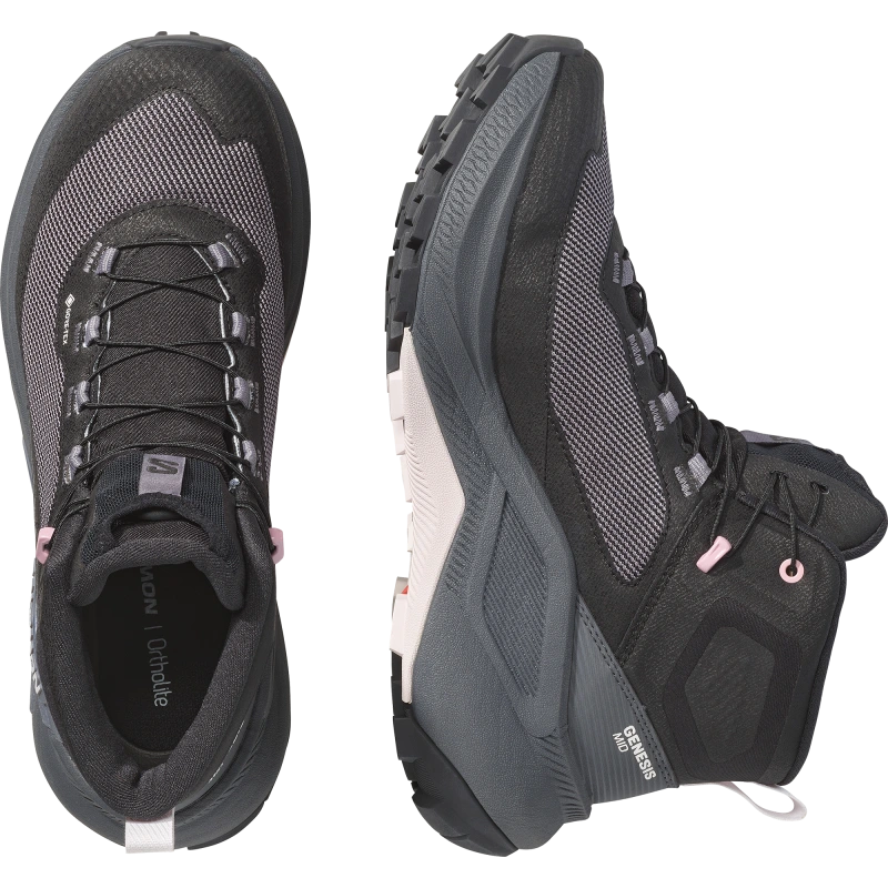 Dámska outdoorová obuv Salomon GENESIS MID GTX W Black / Dawn Pink 5