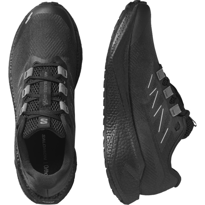 Dámska univerzálna bežecká obuv Salomon AERO GLIDE 4 GRVL W Black / Asphalt 4