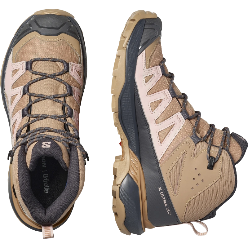 Dámska outdoorová obuv SalomonX ULTRA 360 MID GTX W Burro/Shadow Gray 5