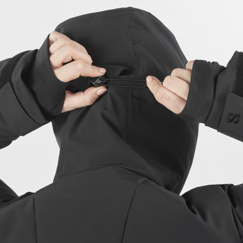 Dámska bunda SALOMON ALPENFLOW DOWN JACKET W DEEP BLACK 9