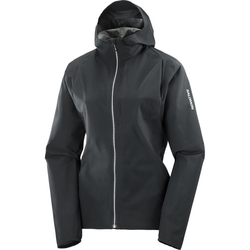 Dámska bežecká bunda Salomon BONATTI TRAIL JKT W DEEP BLACK