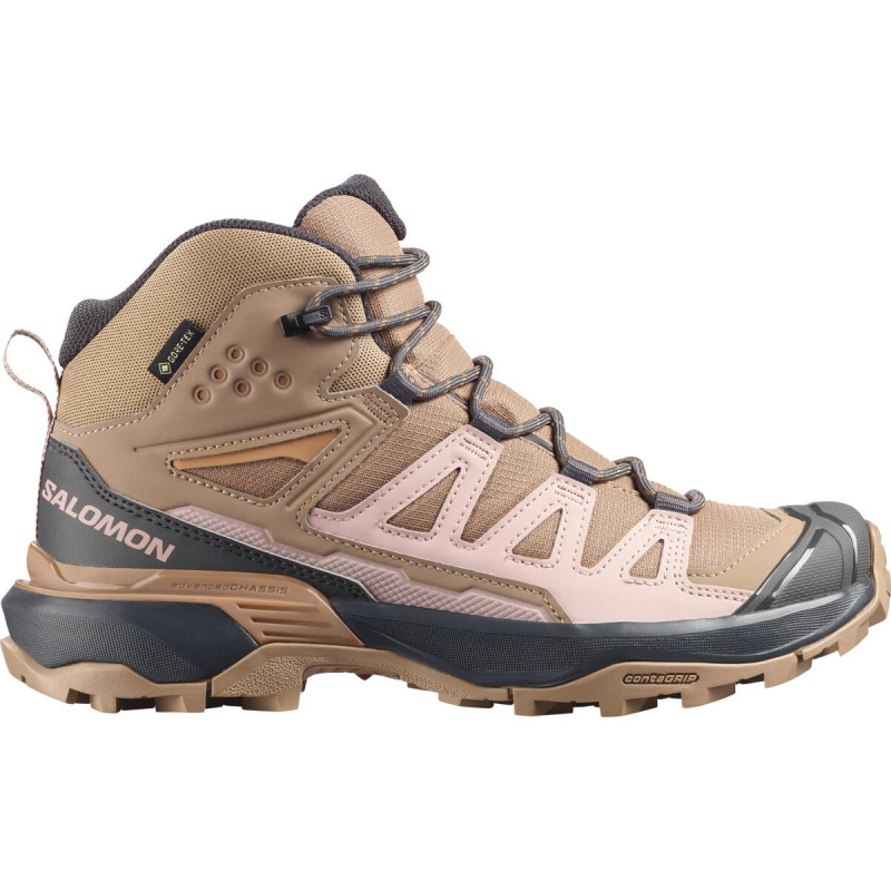Dámska outdoorová obuv SalomonX ULTRA 360 MID GTX W Burro/Shadow Gray