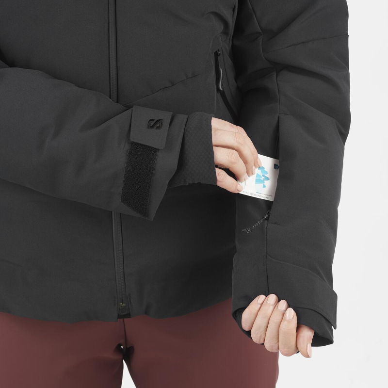 Dámska bunda SALOMON ALPENFLOW DOWN JACKET W DEEP BLACK 4