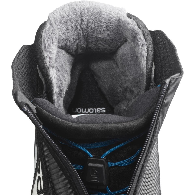 Detská bežkárska obuv Salomon RC JR BLACK/BLUE 4