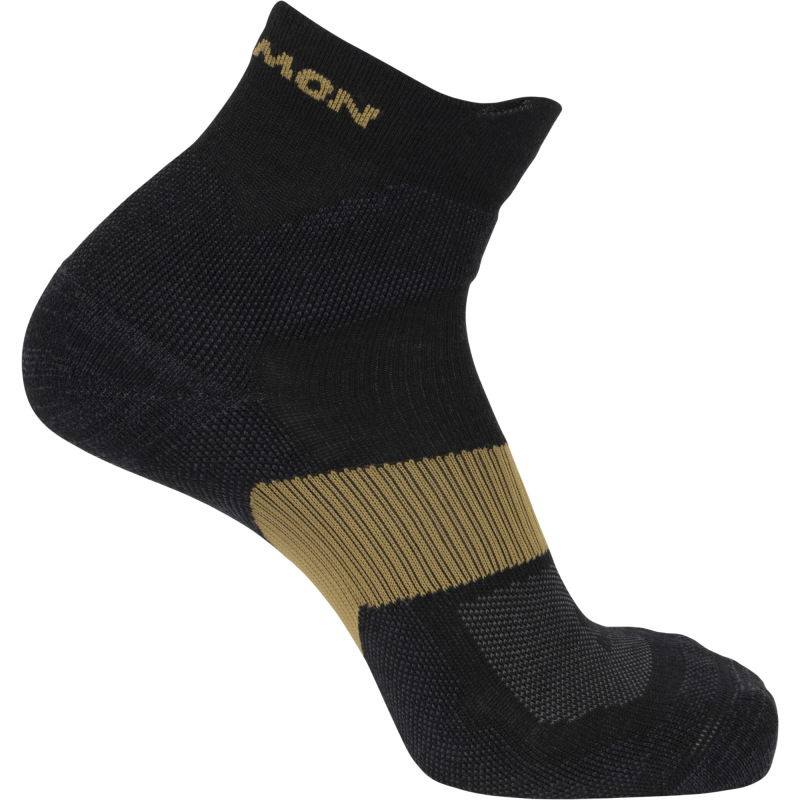 Turistické Ponožky X ULTRA QUARTER BLACK/Kelp