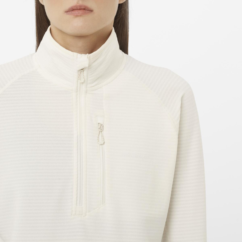 Dámska stredná vrstva Salomon SNTIAL LIGHTWARM HZ W WHISPER WHITE 2