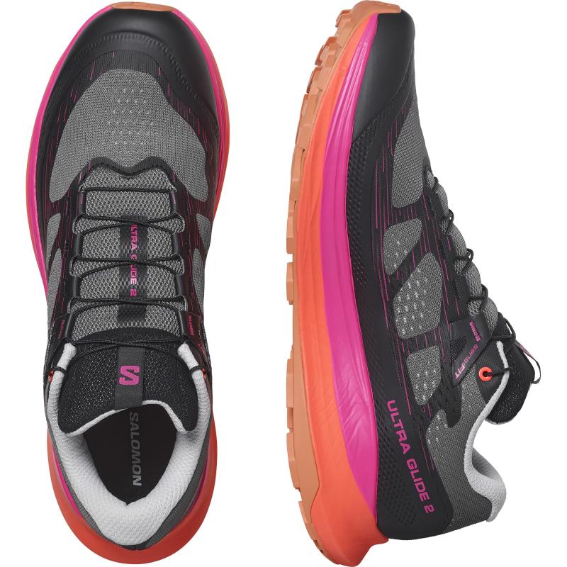 Pánska bežecká obuv Salomon ULTRA GLIDE 2 Plum Kitten / Black / Pink Glo