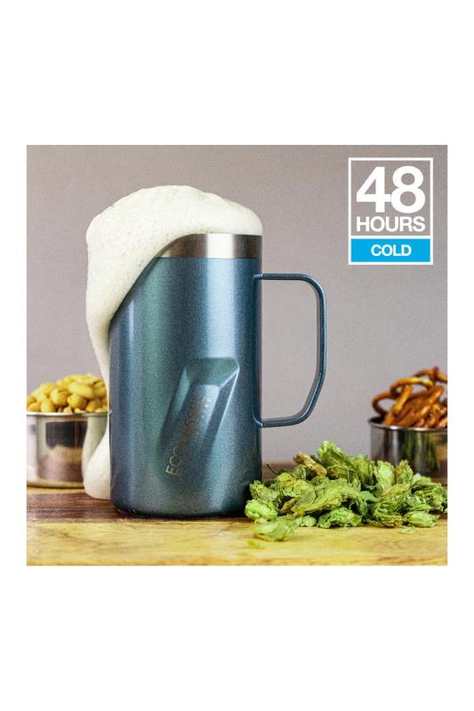 Nerezový termo pohár Ecovessel TRANSIT káva/čaj/pivo - 470 ml Grey Smoke