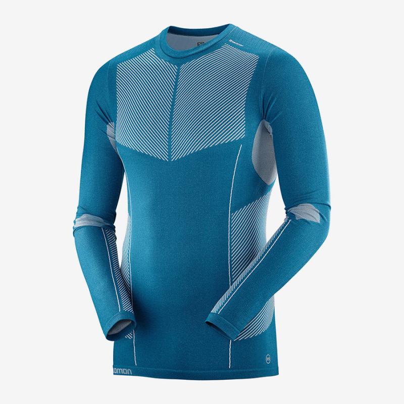 Termoprádlo PRIMO WARM SEAMLESS TEE M LYONS BLUE