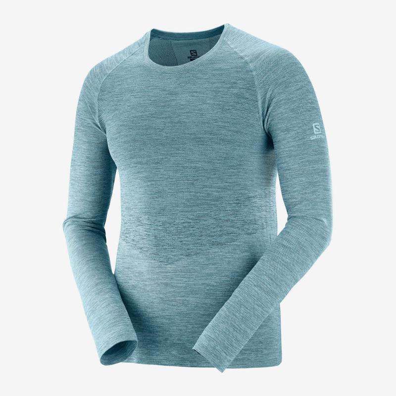 Tričko ALLROAD SEAMLESS LS TEE M SMOKE