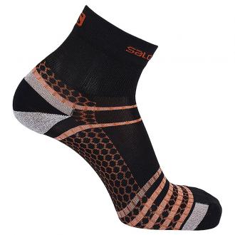 Bežecké ponožky NSO MID RUN Black/Racing Red