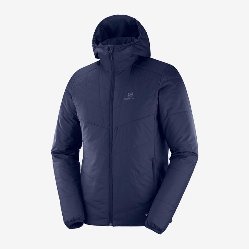 Vetrovka Salomon DRIFTER MID HOODIE M NIGHT SKY