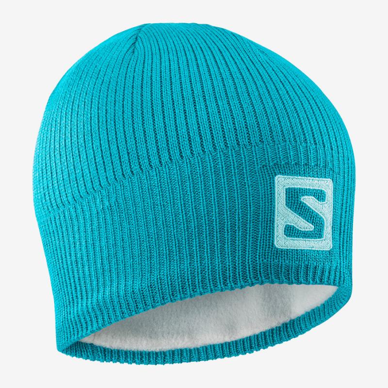 Čiapka Salomon LOGO BEANIE TILE BLUE/Bl