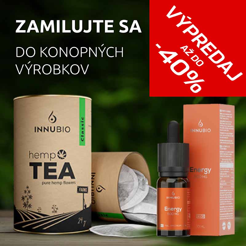 Konopný olej a čaj INNUBIO od Duolife VEĽKÝ VÝPREDAJ Sansport Bratislava