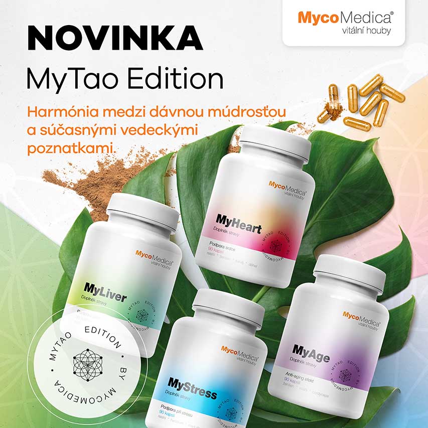 MyTao Edícia - Zmes byliniek a najkvalitnejších medicinálnych húb sú riešením na každý problém. Mycomedica teraz za zvýhodnené ceny.